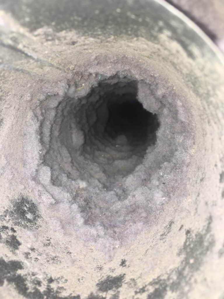 Dryer Vent Cleaning before after pictures