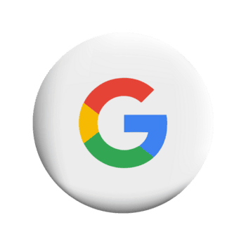 The image shows the Google logo, a capital G in blue, red, yellow, and green, on a white circular background.