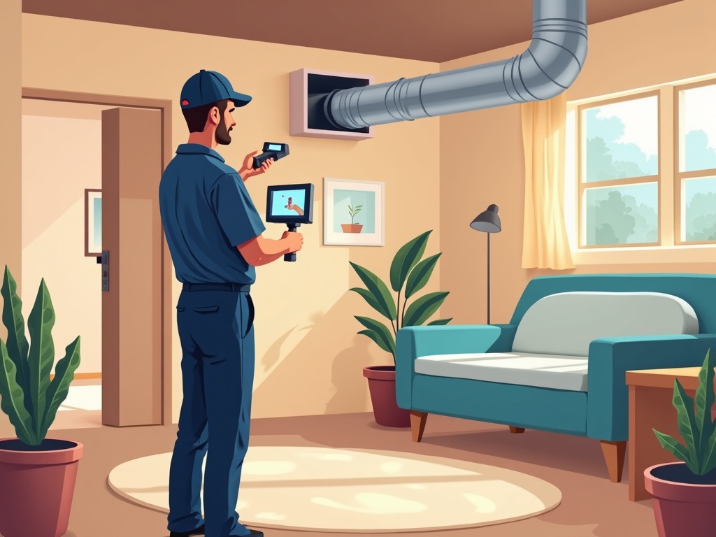 How to Tell If a Duct Cleaning Company Is Legit Before You Let Them In A professional duct cleaning technician connecting negative-pressure vacuum equipment to a home air duct register — the thorough setup that defines a trustworthy questions to ask before hiring duct cleaner.