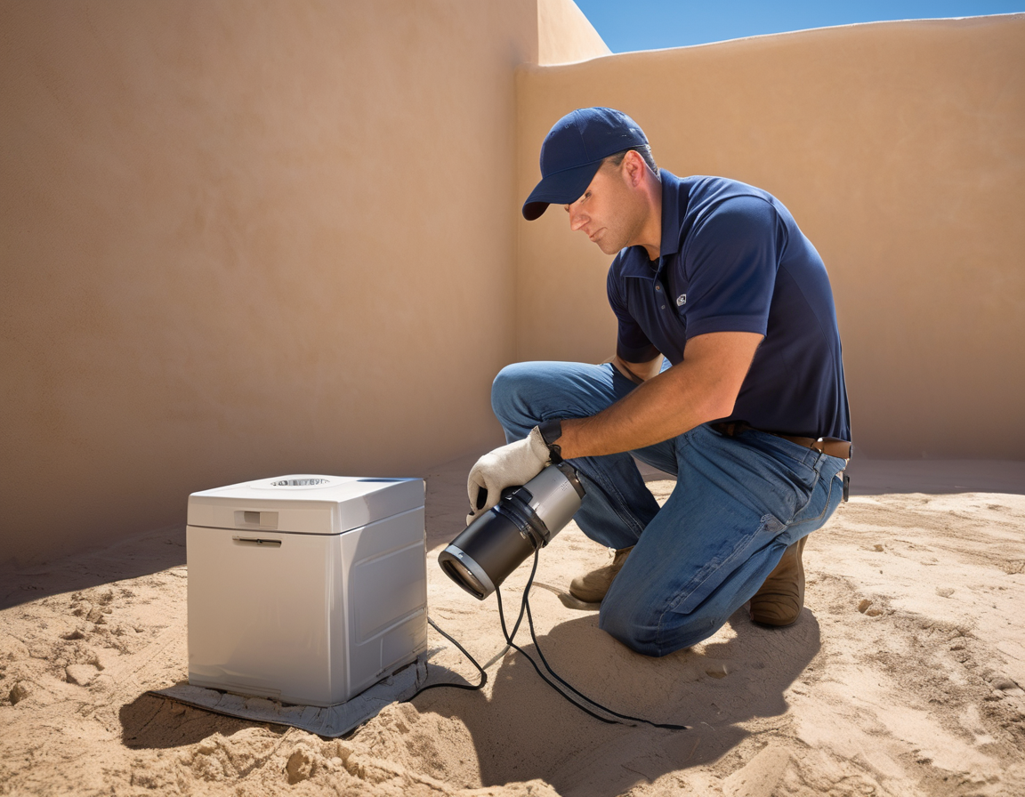 Why Your Laundry Smells Musty Right Out of the Dryer A dryer vent technician cleaning a metal duct with a rotary brush — the exact service that addresses musty laundry after drying causes in homes.