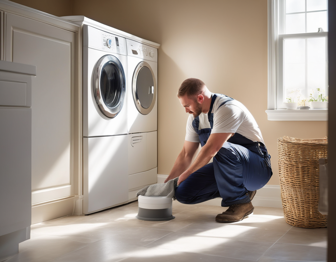 Your Dryer Feels Hot to the Touch — Here's What That Usually Means A technician inspecting a dryer exhaust duct in a residential laundry room during a dryer runs hot to the touch service call