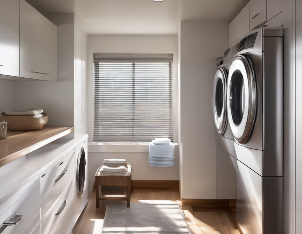 Gas Dryer Venting: What Every Homeowner Should Know About Safety Rigid aluminum dryer duct connected to a gas dryer — proper installation that addresses gas dryer vent safety concerns in a bright home laundry room