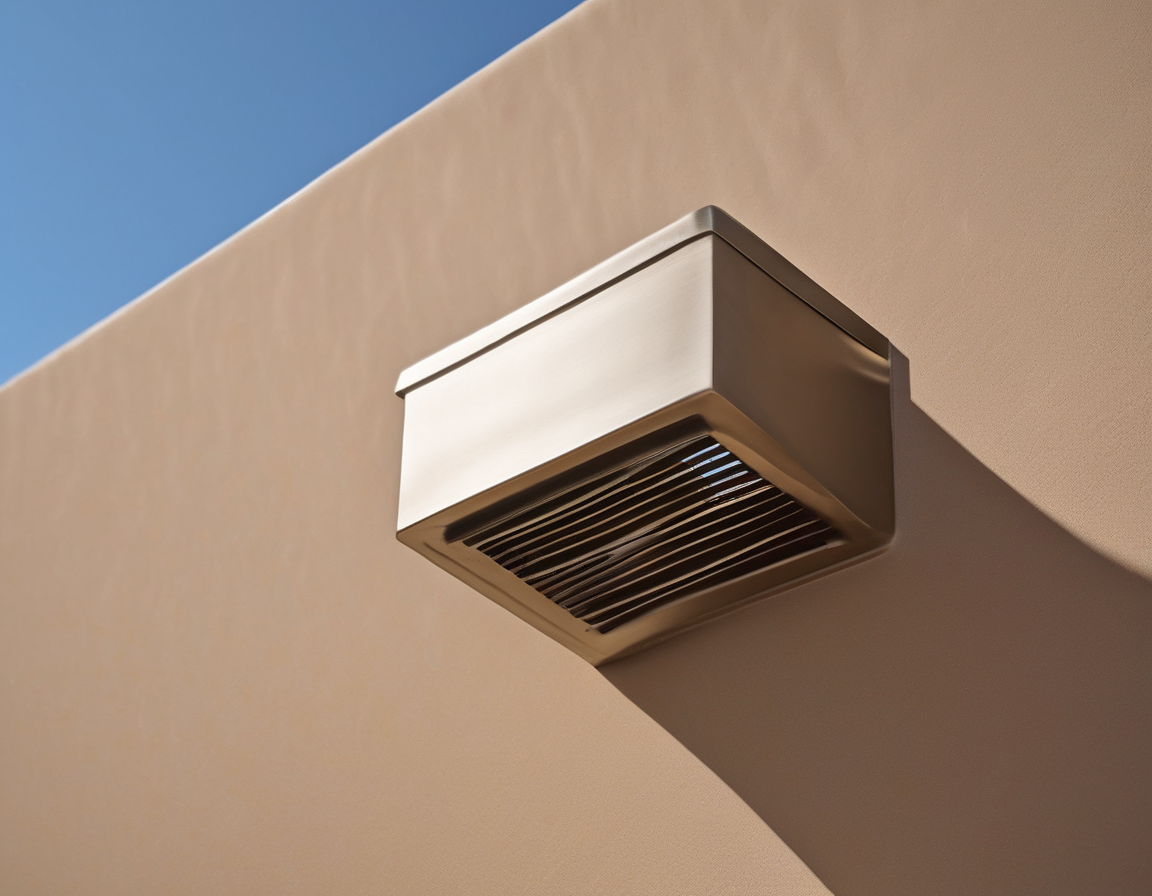 Buckeye, AZ Exterior dryer vent cap on a new construction home in Buckeye Arizona's Blue Horizons community requiring professional dryer vent cleaning service