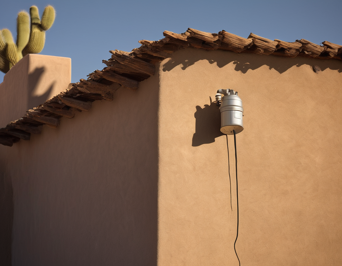 Peoria, AZ Dryer vent cleaning Peoria AZ service being performed on a two-story home in the Coldwater Ranch neighborhood of northwest Peoria