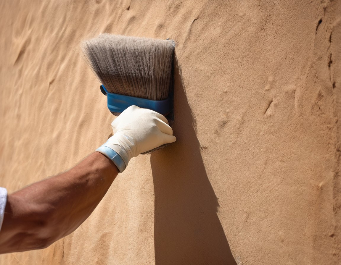 Phoenix, AZ Dryer vent cleaning service performed on the exterior stucco wall of a Phoenix home in the Ahwatukee Foothills area near South Mountain