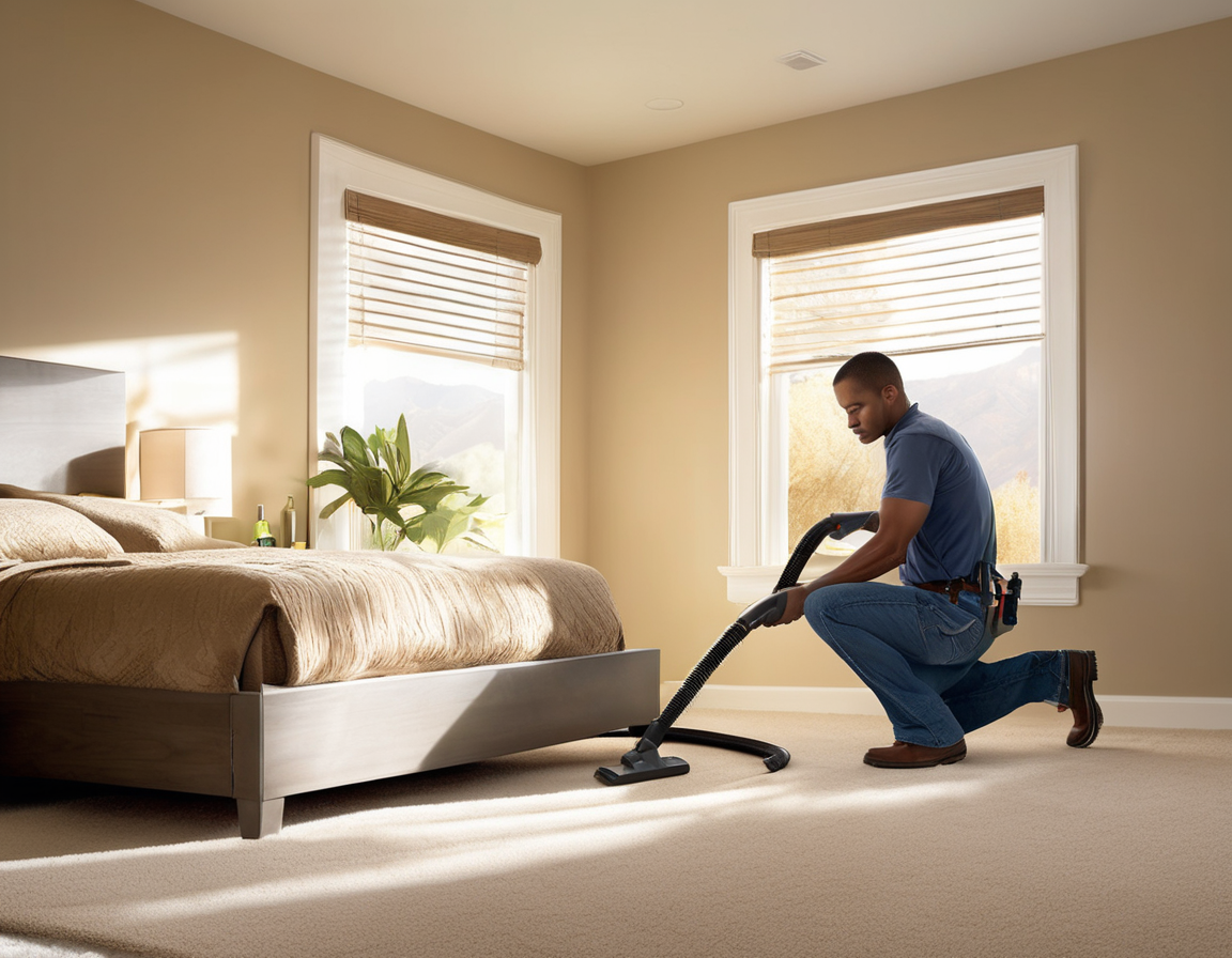 Surprise, AZ A professional performing air duct cleaning Surprise AZ in a bright stucco home near Marley Park